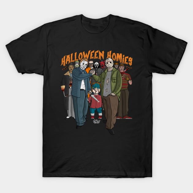 Halloween Homies T-Shirt by The Art of Sammy Ruiz